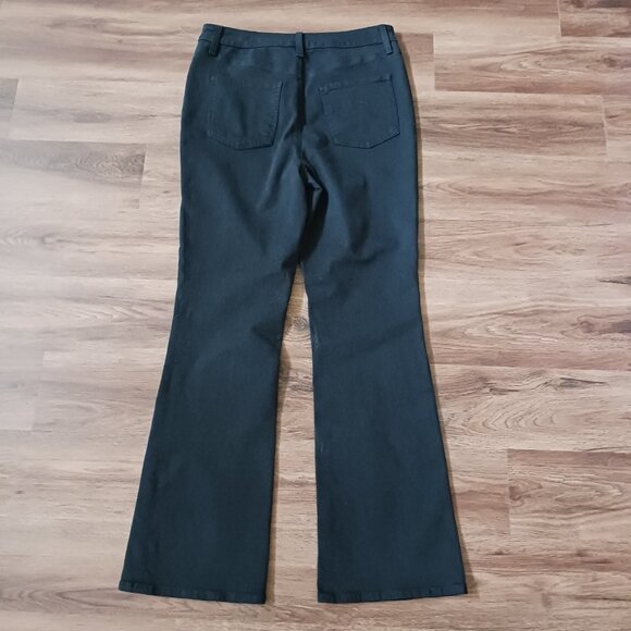 Chico's High Rise Flare Black Jeans Size 10R 1.5 Regular Stretch - Picture 8 of 8